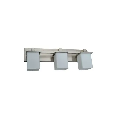 Triple vanity light fixture